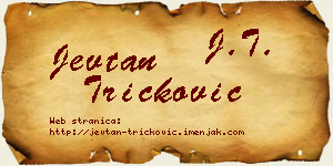 Jevtan Tričković vizit kartica